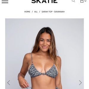 Skatie Sarah top in Savannah print